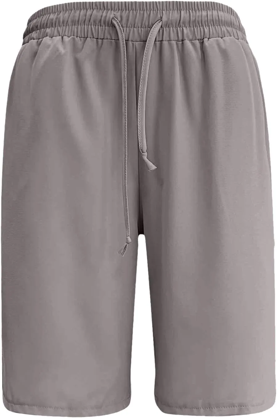 2024 Women's Bermuda Shorts with Deep Pockets Elastic Drawstring Waist 5" Long Shorts Women Lounge Walking Athletic Shorts