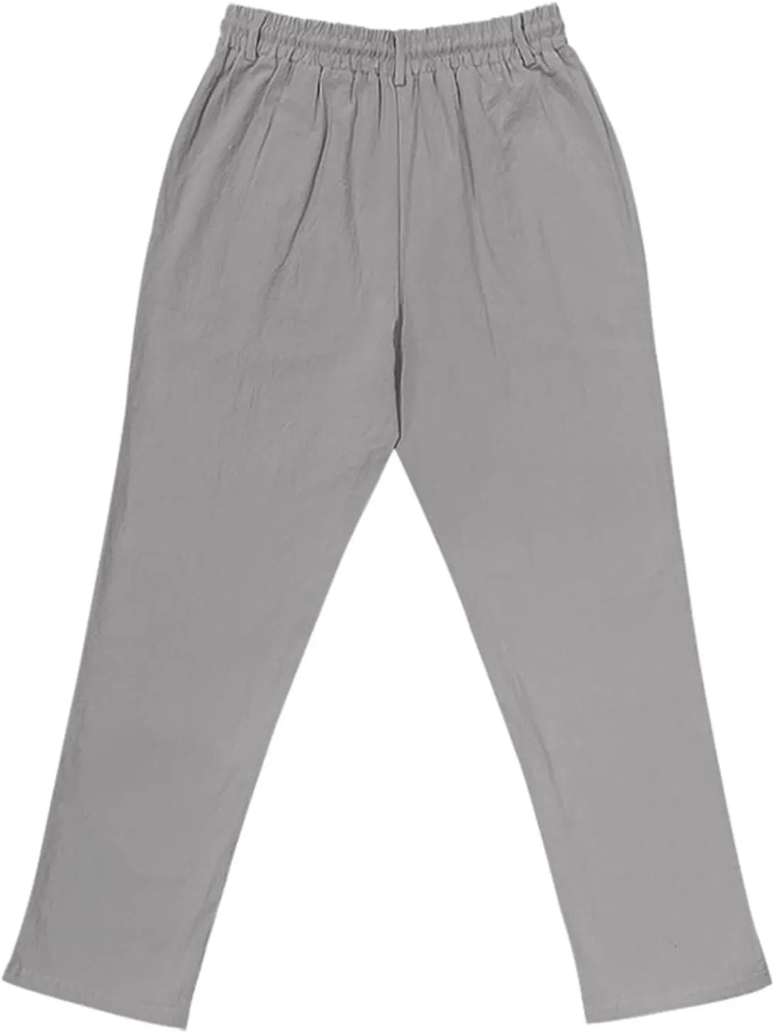 2025 Men's Casual Beach Pants Button Loose Fit Breathable Linen Pants