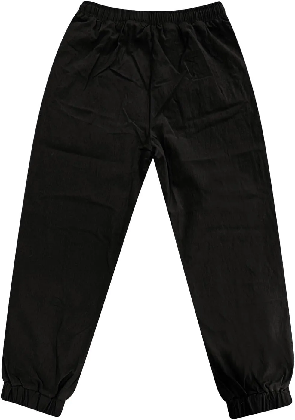 2025 Men's Cotton and Linen Solid Color Pants Drawstring Breathable Slim Fit Pants