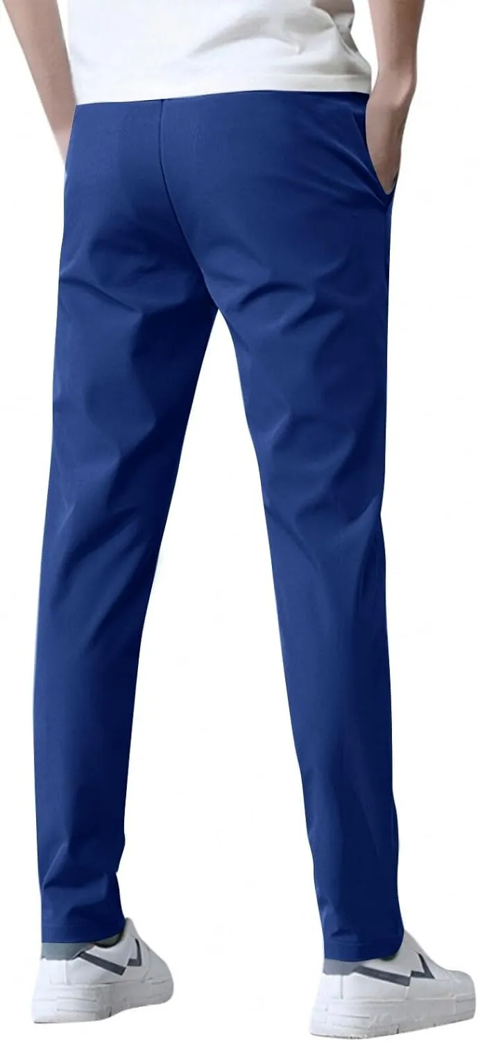 2025 Mens Stretch Pants Summer Thin Business Casual Breathable Straight Leg Tracksuit Pants