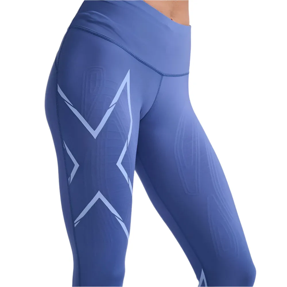 2XU Women's Light Speed Mid-Rise Compression Tights (MAR/ HRF)
