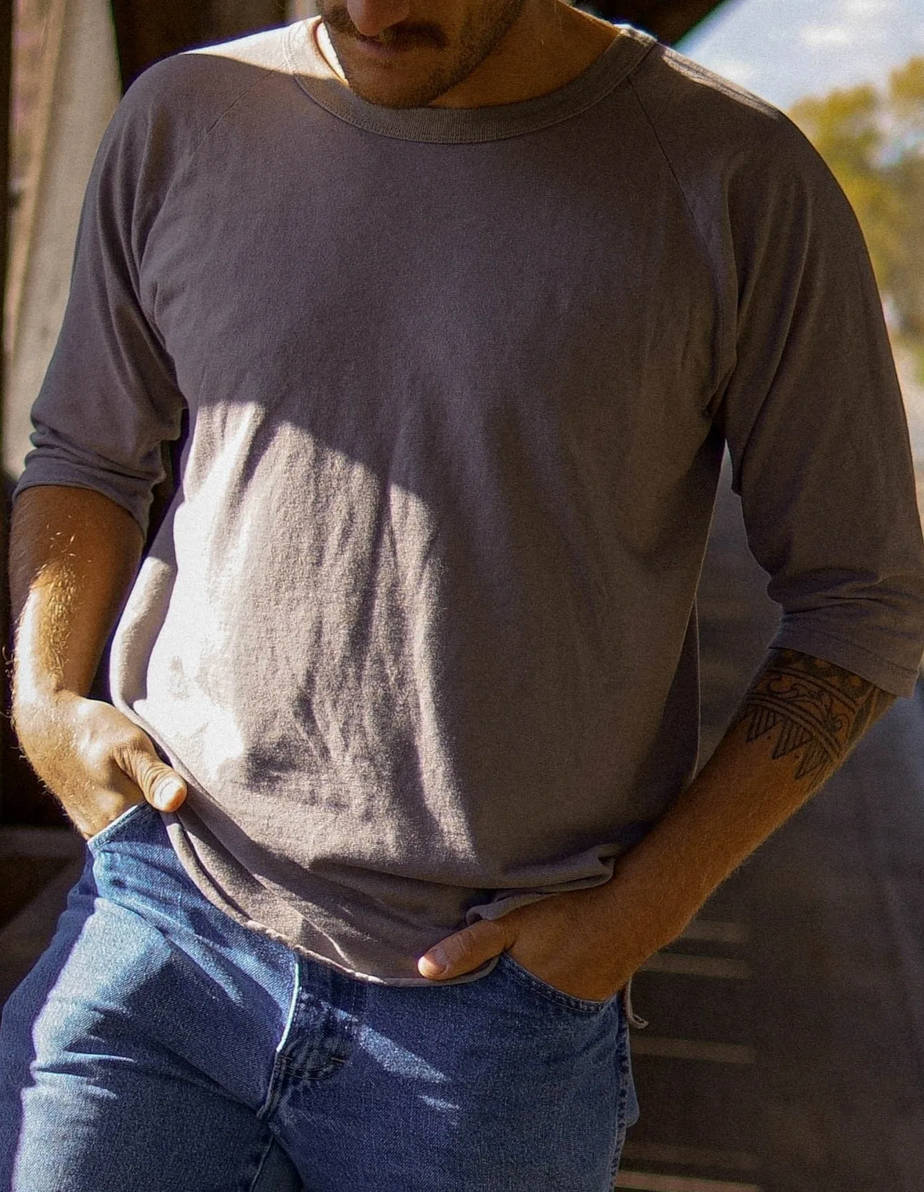 3/4 Sleeve Baseball Raglan in Bamboo