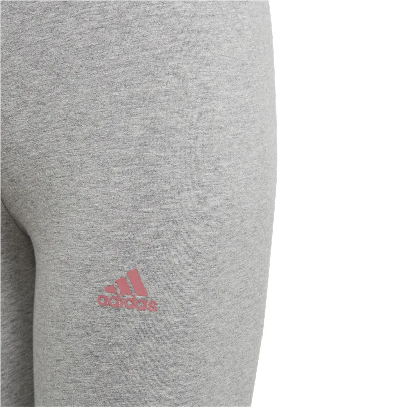 adidas Essentials Leggings - Girls - Medium Grey Heather/Hazy Rose
