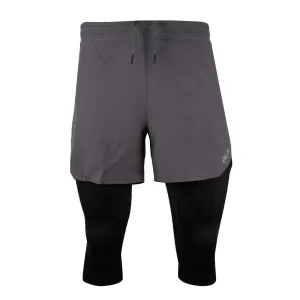 ALX 2 IN 1 Running Men's Shorts GREY