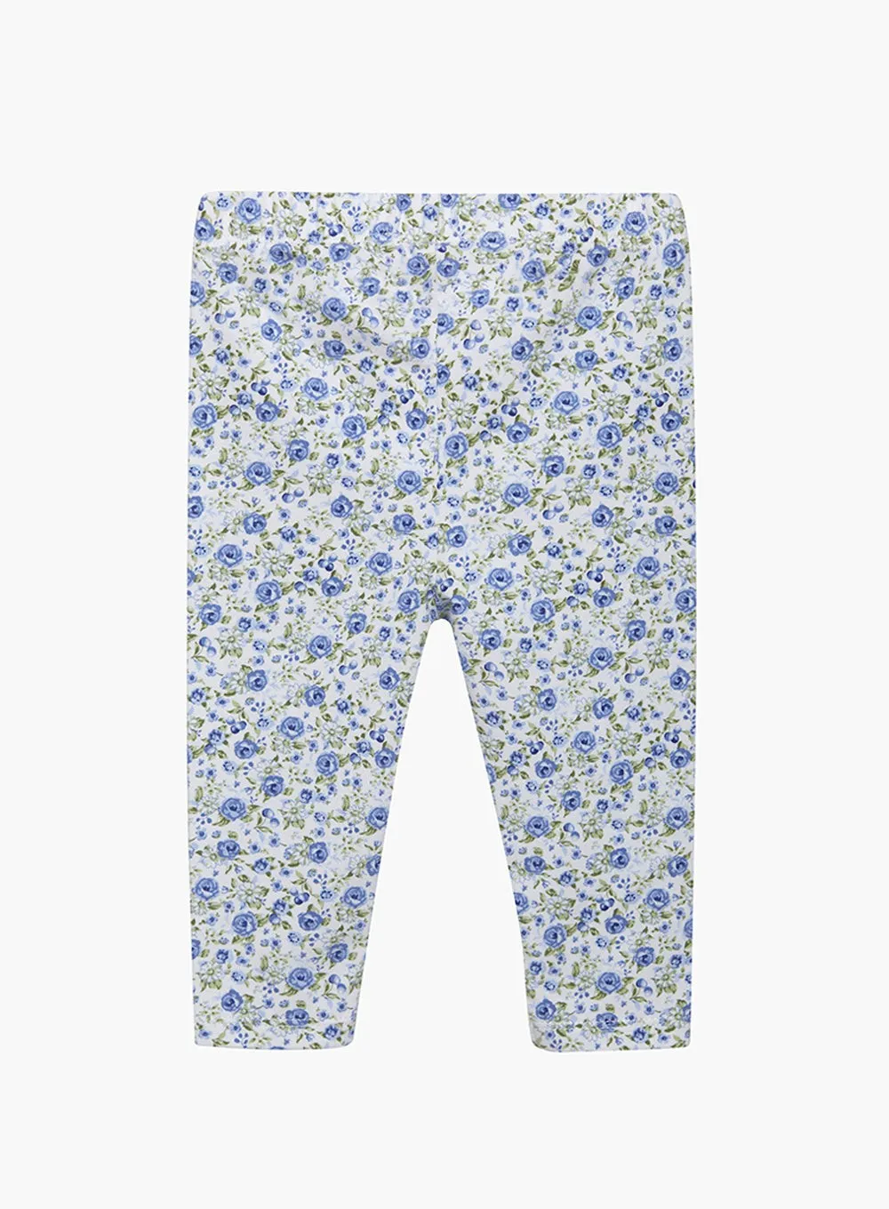 Baby Catherine Leggings in Blue Rose