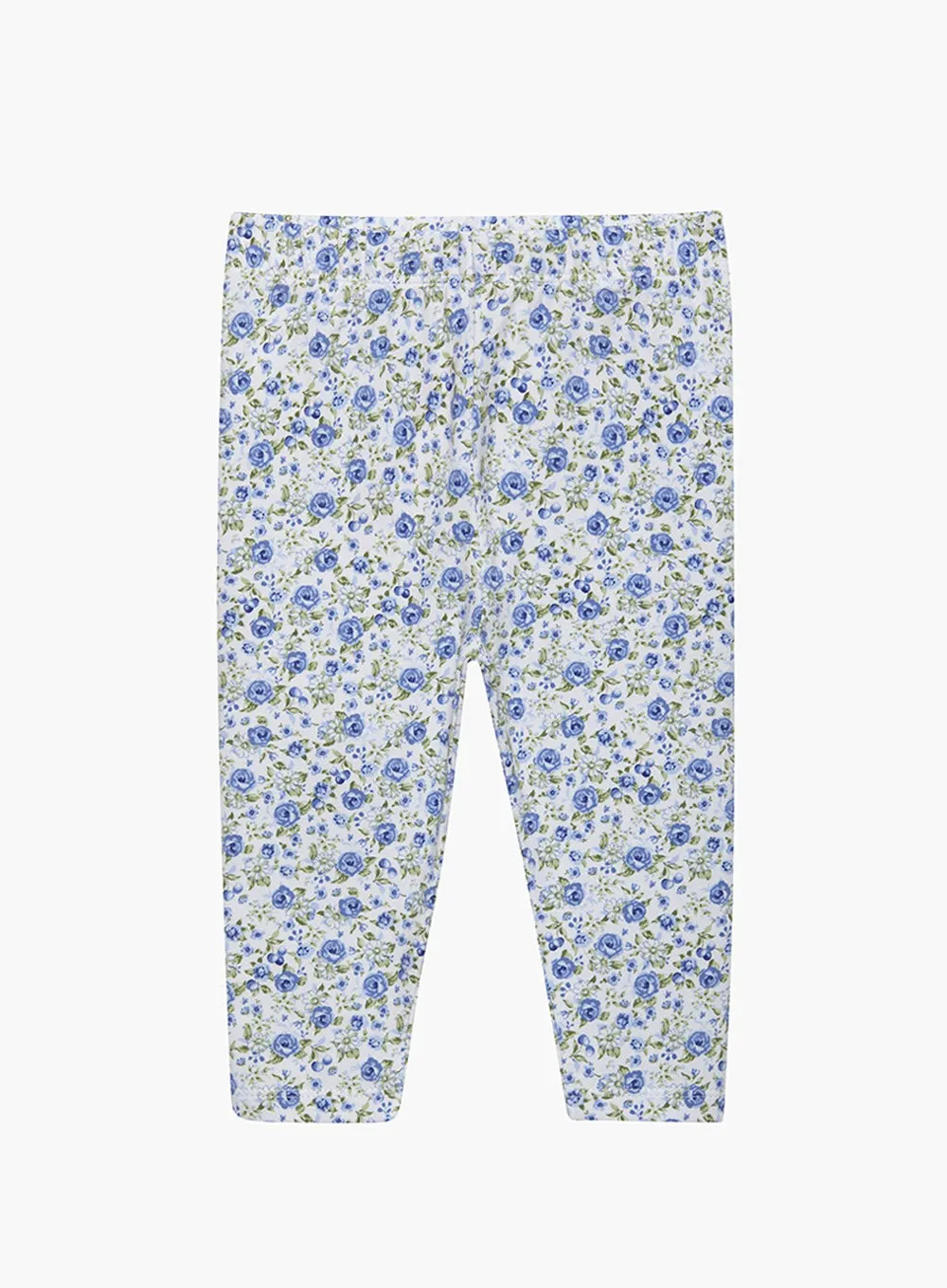 Baby Catherine Leggings in Blue Rose