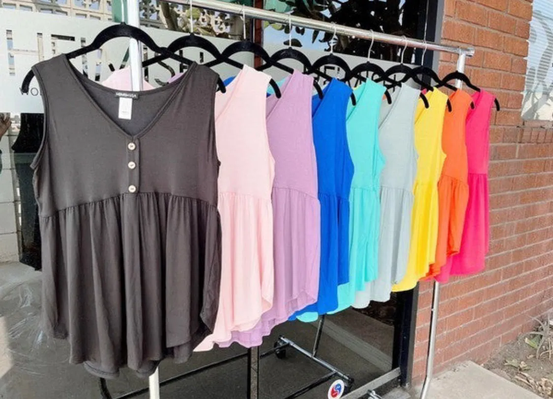 Babydoll Tank (Additional Colors Available)