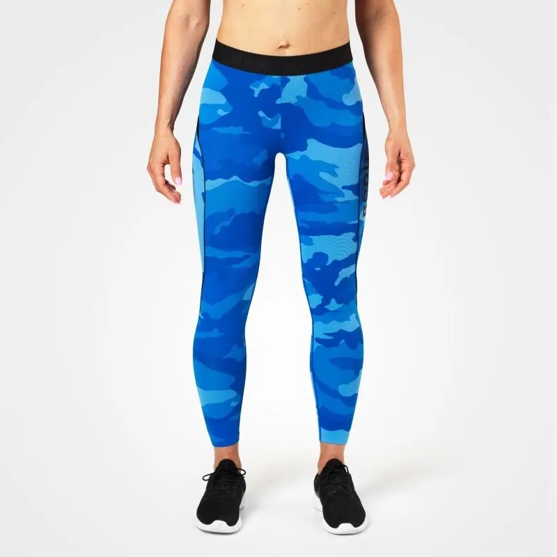 Better Bodies Fitness Curve Tights - Blue Camo