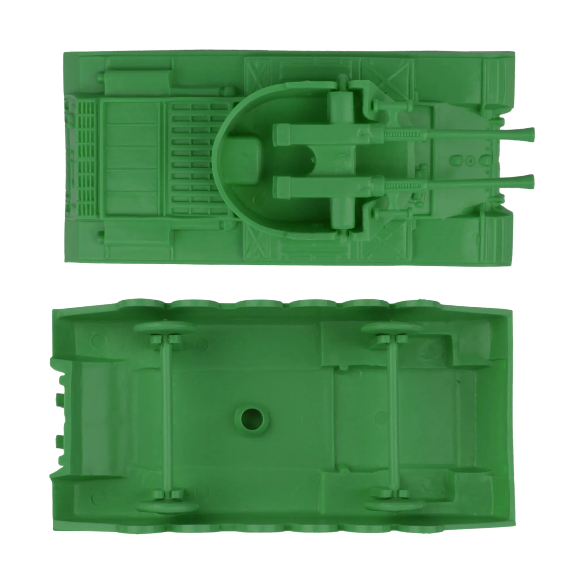 BMC Classic Payton Anti-Aircraft Tanks - 4pc Green Plastic Army Men Vehicles