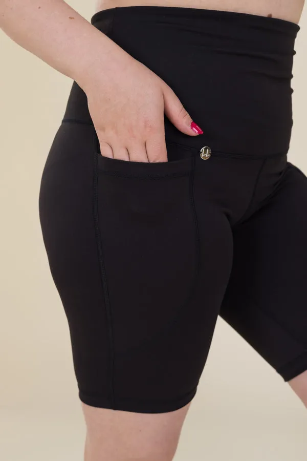 Comfort Max Black 2 Pocket Cycling Leggings
