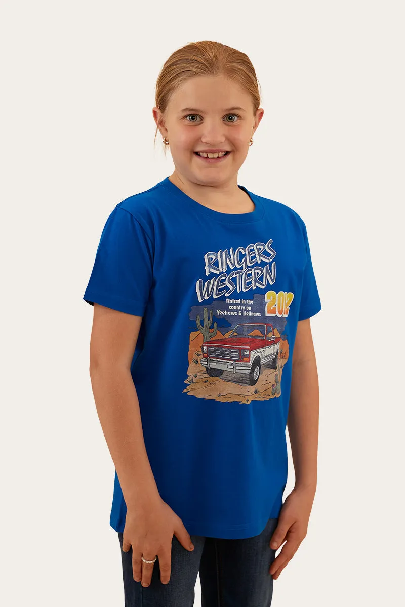 Country Raised Kids Classic Fit T-Shirt - Snorkel Blue