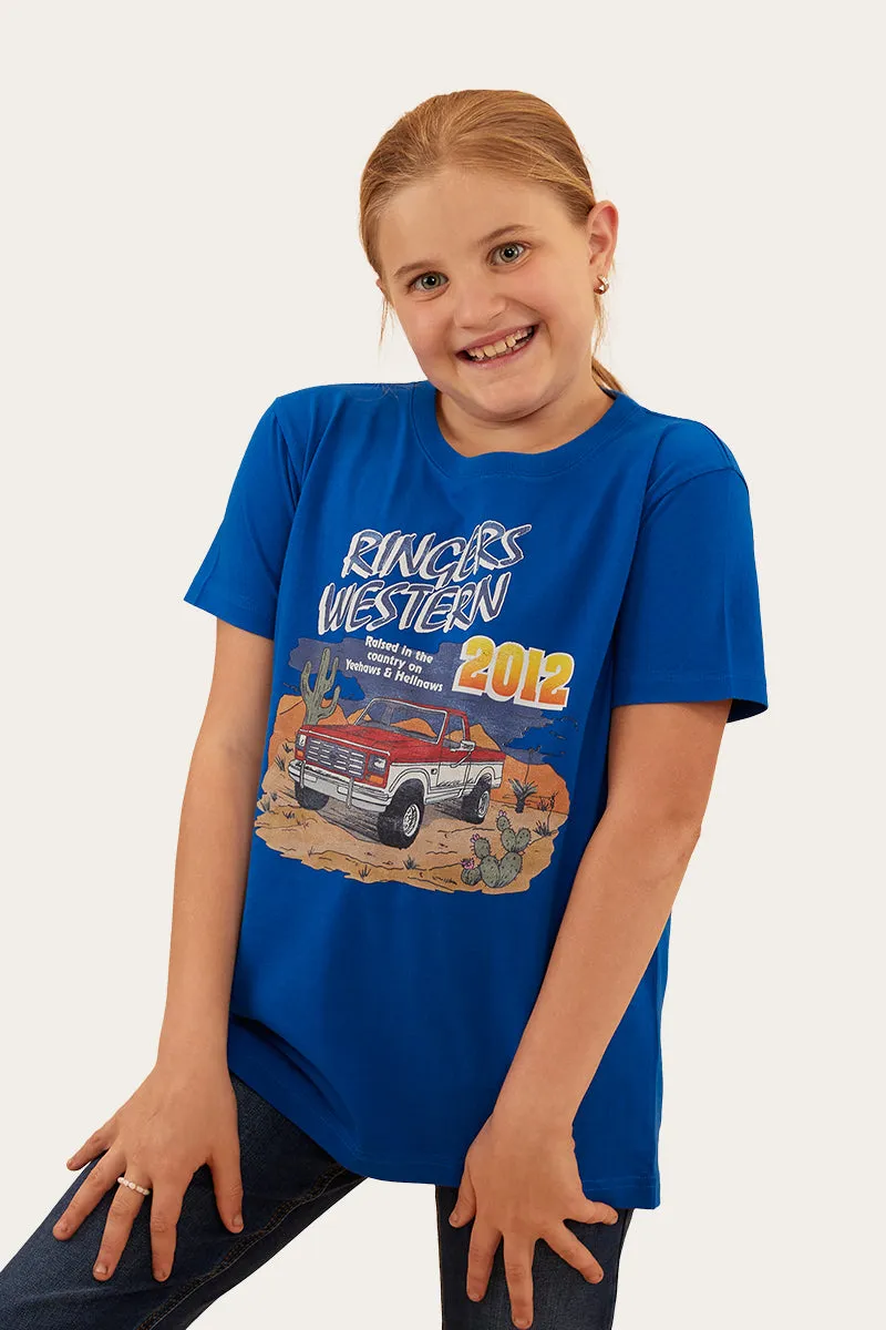 Country Raised Kids Classic Fit T-Shirt - Snorkel Blue