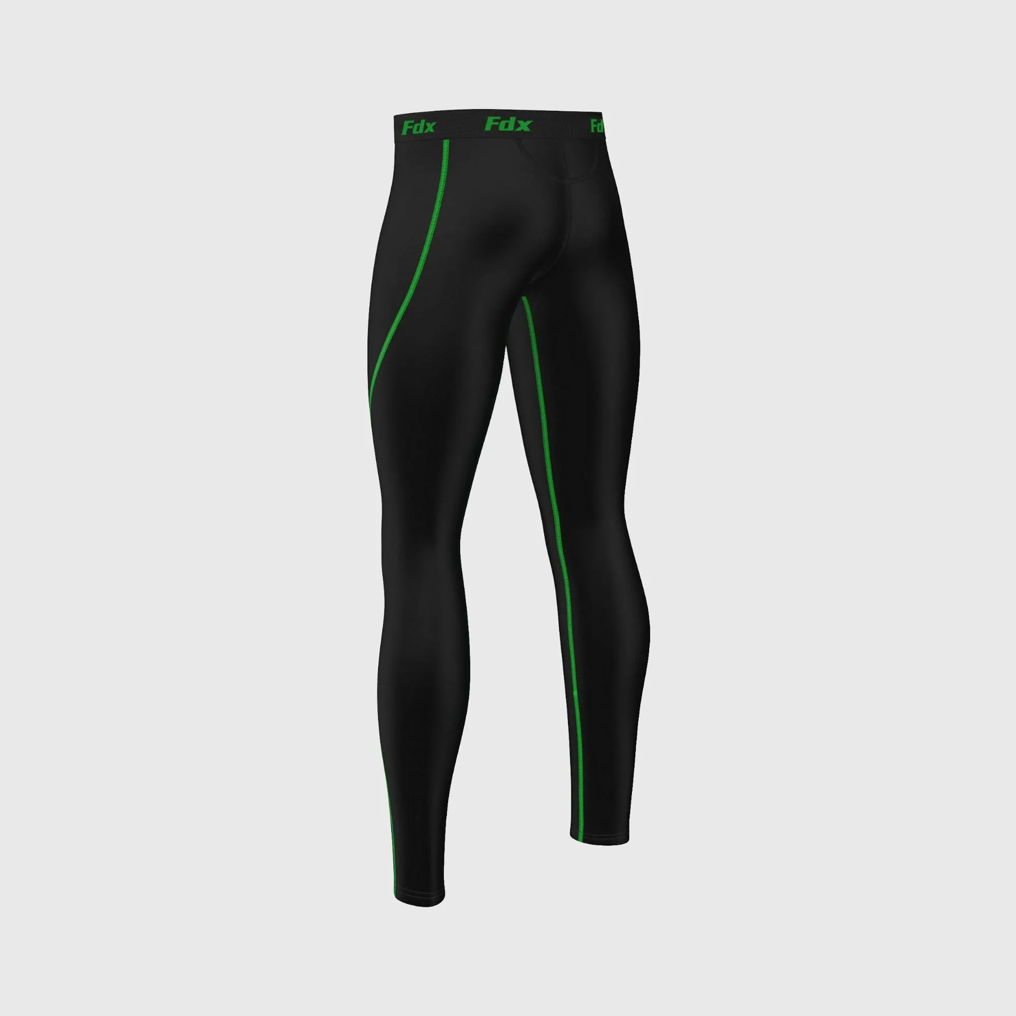 Fdx T5 Men's Green Winter Compression Tights