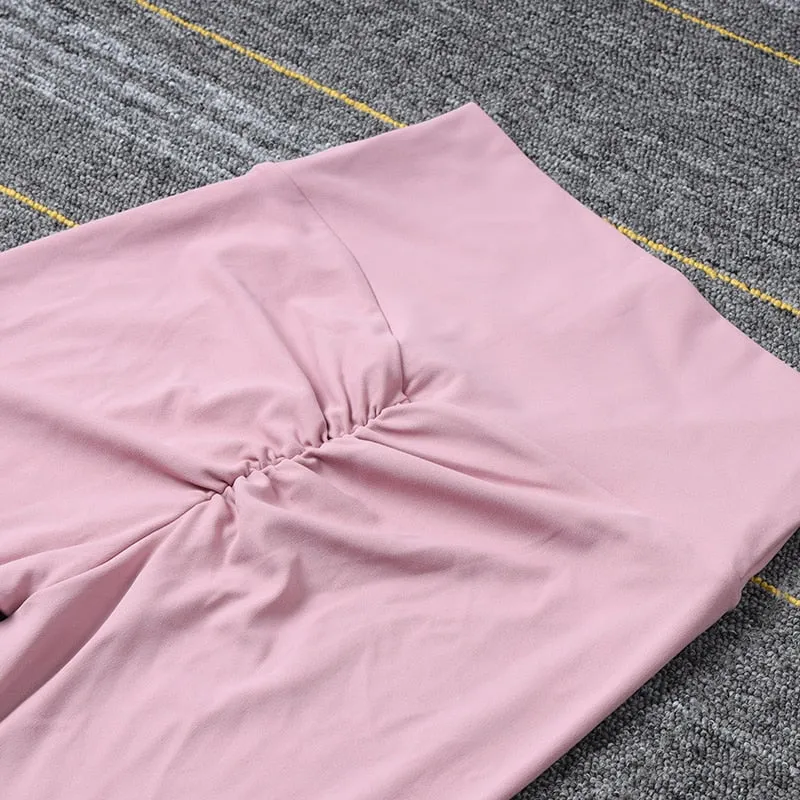 Fitness Nylon High Waist Long Pants Women push up