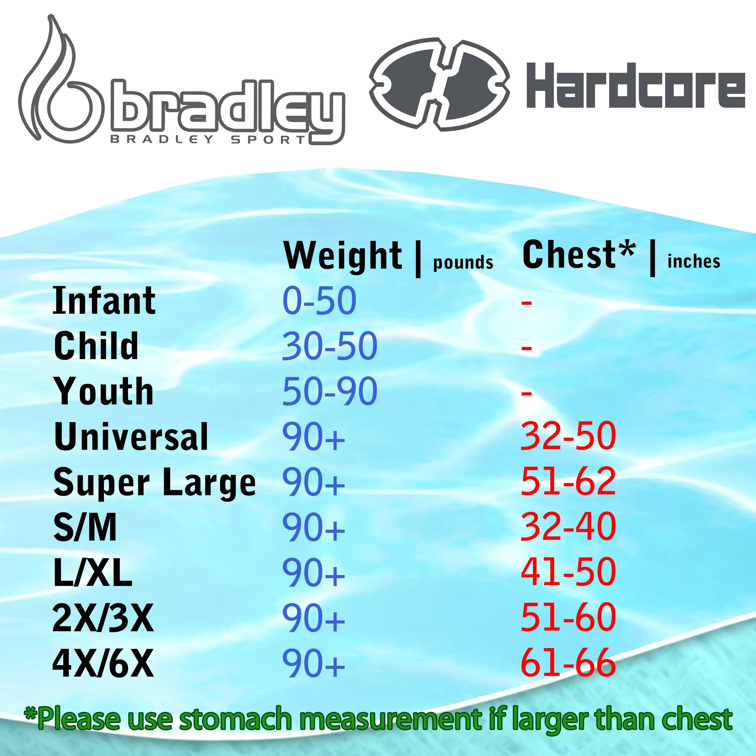 Hardcore Coast Guard type III PFD for youth child teen adult; Life vest flotation device; life jacket paddle vest for big kids, Jet ski, wakeboard, hardshell kayak life jacket
