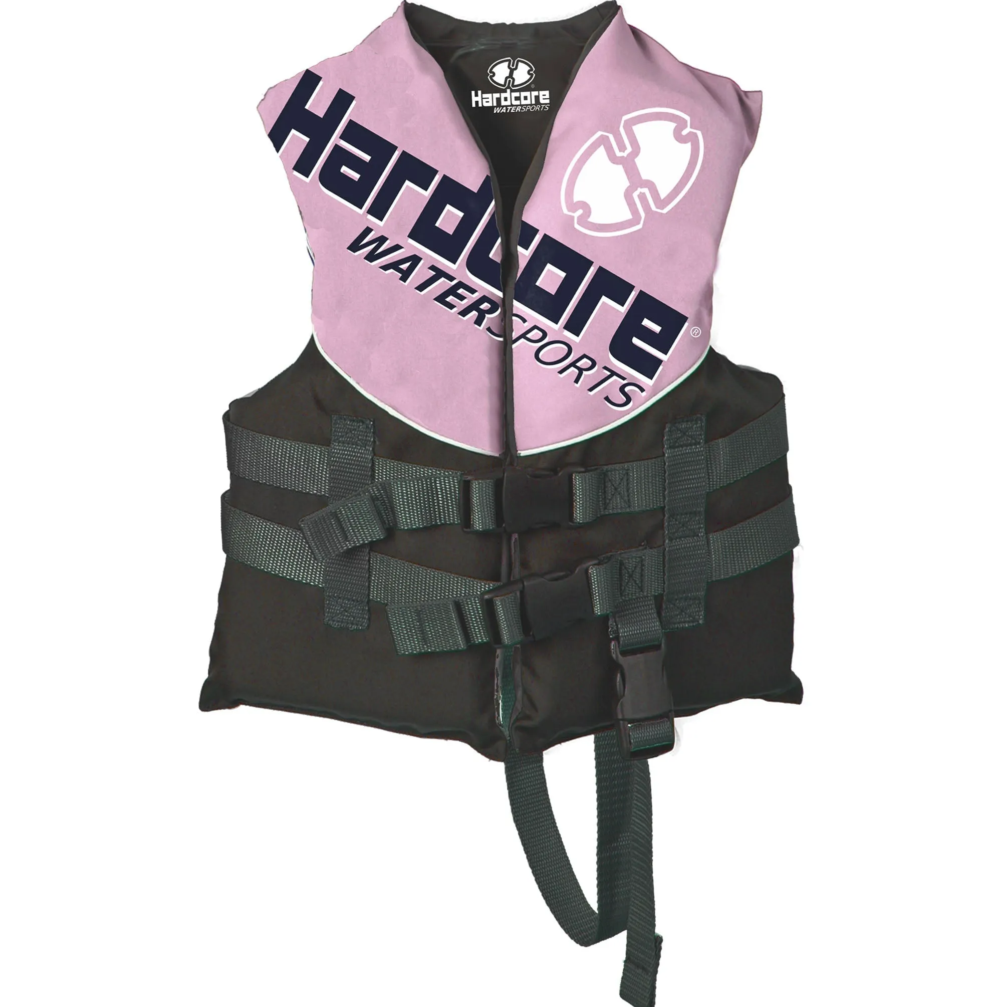 Hardcore Coast Guard type III PFD for youth child teen adult; Life vest flotation device; life jacket paddle vest for big kids, Jet ski, wakeboard, hardshell kayak life jacket