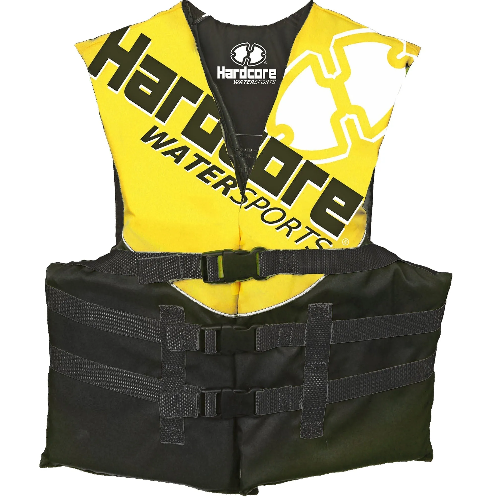 Hardcore Coast Guard type III PFD for youth child teen adult; Life vest flotation device; life jacket paddle vest for big kids, Jet ski, wakeboard, hardshell kayak life jacket