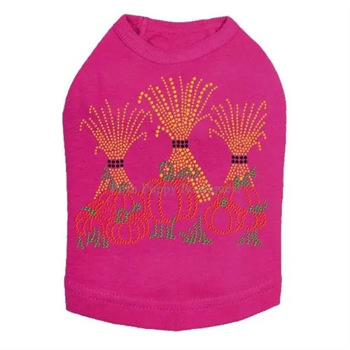 Hay Stacks Pumpkins Rhinestone Tanks- Many Colors