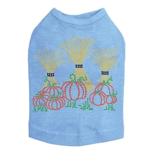 Hay Stacks Pumpkins Rhinestone Tanks- Many Colors
