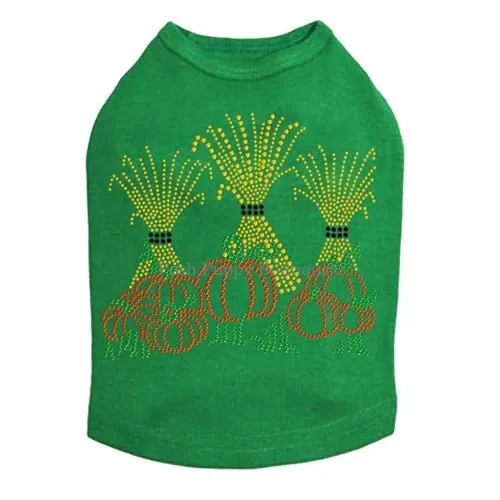 Hay Stacks Pumpkins Rhinestone Tanks- Many Colors