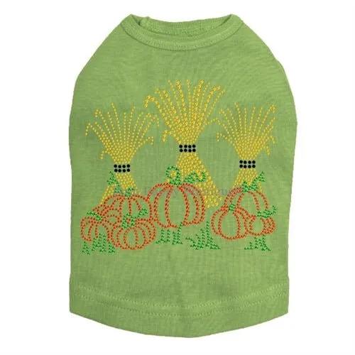 Hay Stacks Pumpkins Rhinestone Tanks- Many Colors