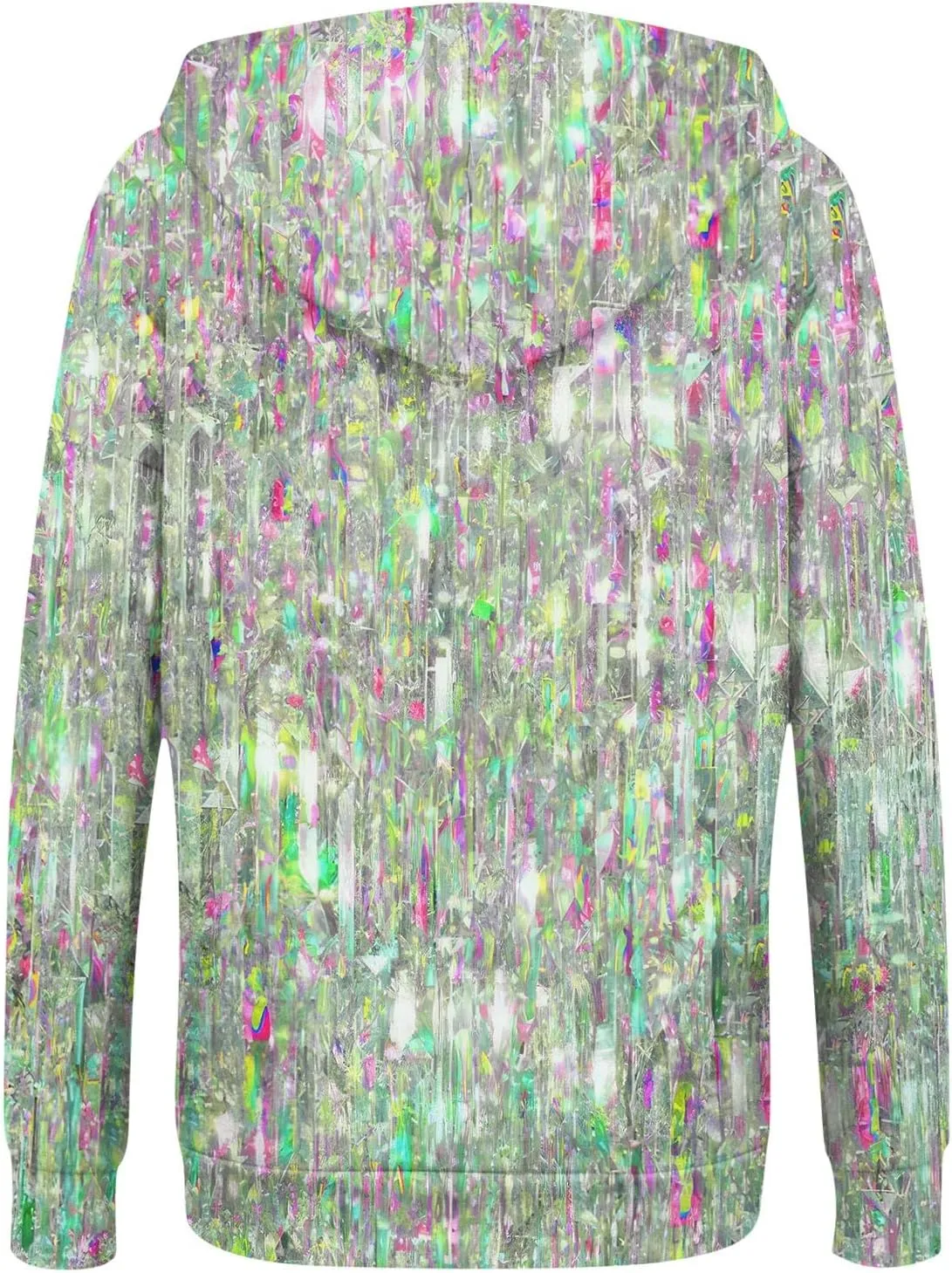 Hoodies for Women Stylish Zip Up Hoodie Long Sleeve Print Sweatshirts Casual Fashion Jackets with Pocket Fall Outfits