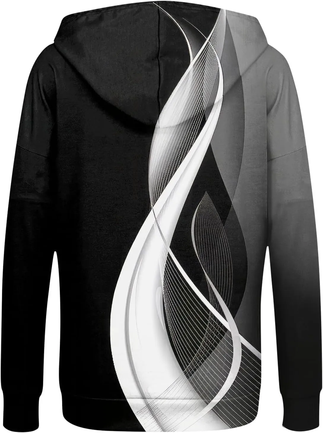 Hoodies for Women Stylish Zip Up Hoodie Long Sleeve Print Sweatshirts Casual Fashion Jackets with Pocket Fall Outfits