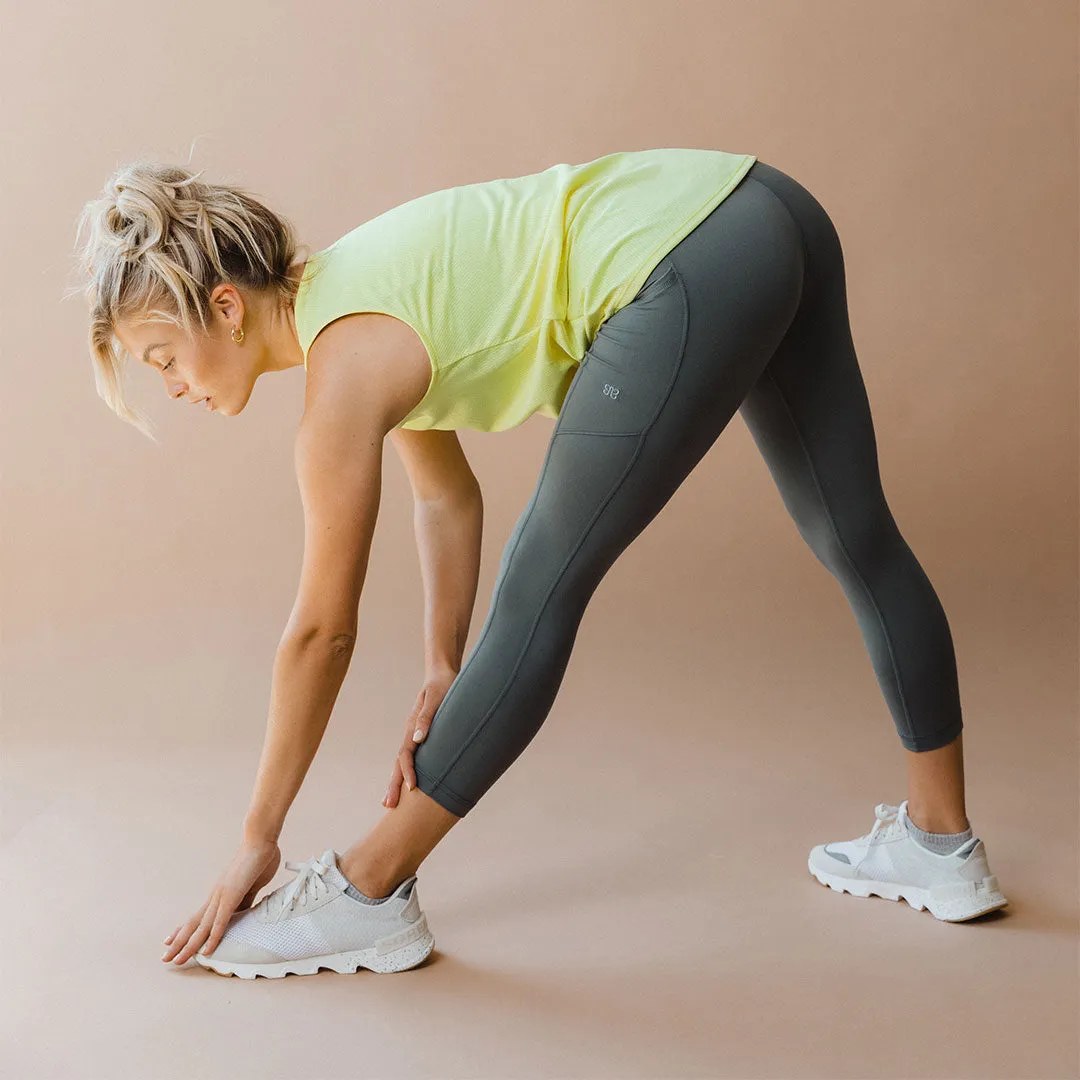 Intention Flow 3/4 Leggings, Charcoal