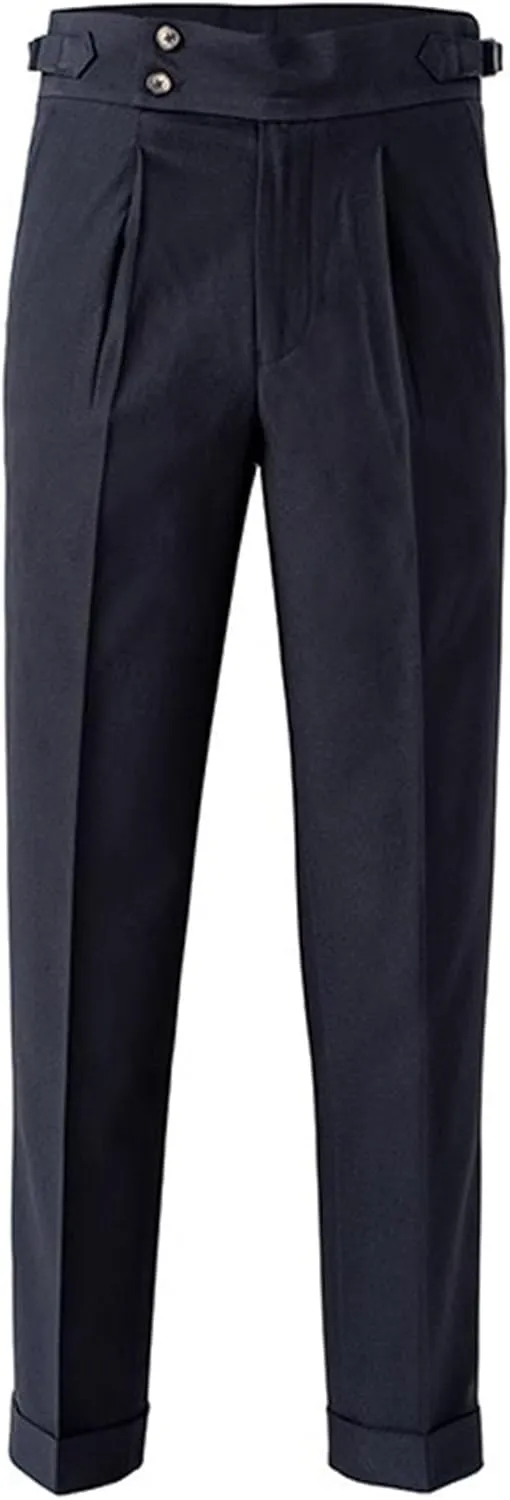 Men's Business Straight Leg Stylish Pants Solid Casual Regular Fit Trousers High Waist Comfort Outdoor Sweatpants