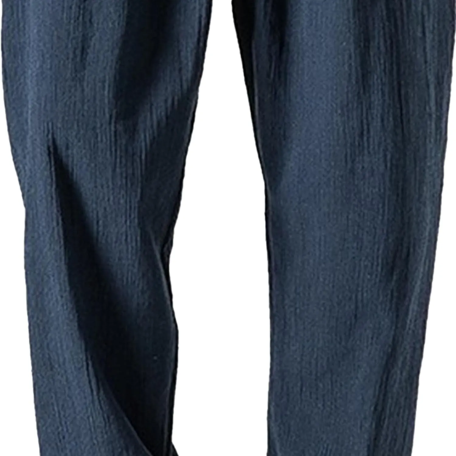 Men's Casual Baggy Solid Tapered Pants Linen Drawstring Stylish Trousers Lightweight Elastic Waist Outdoor Pants