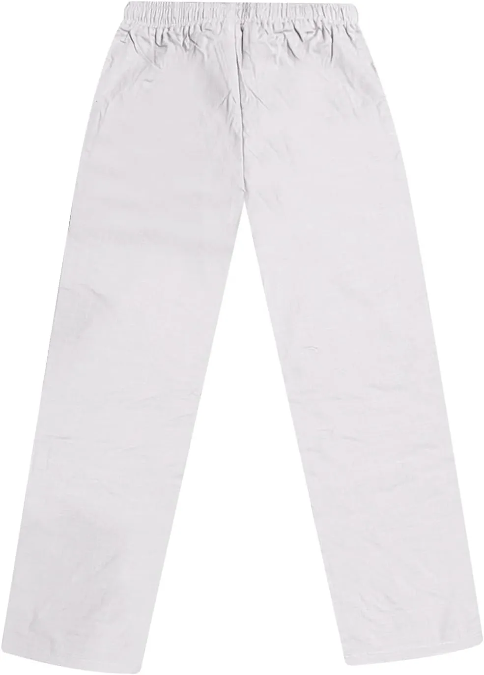Men's Cotton and Linen Loose Stretch Drawstring Waist Summer Breathable Straight Beach Pants 2025