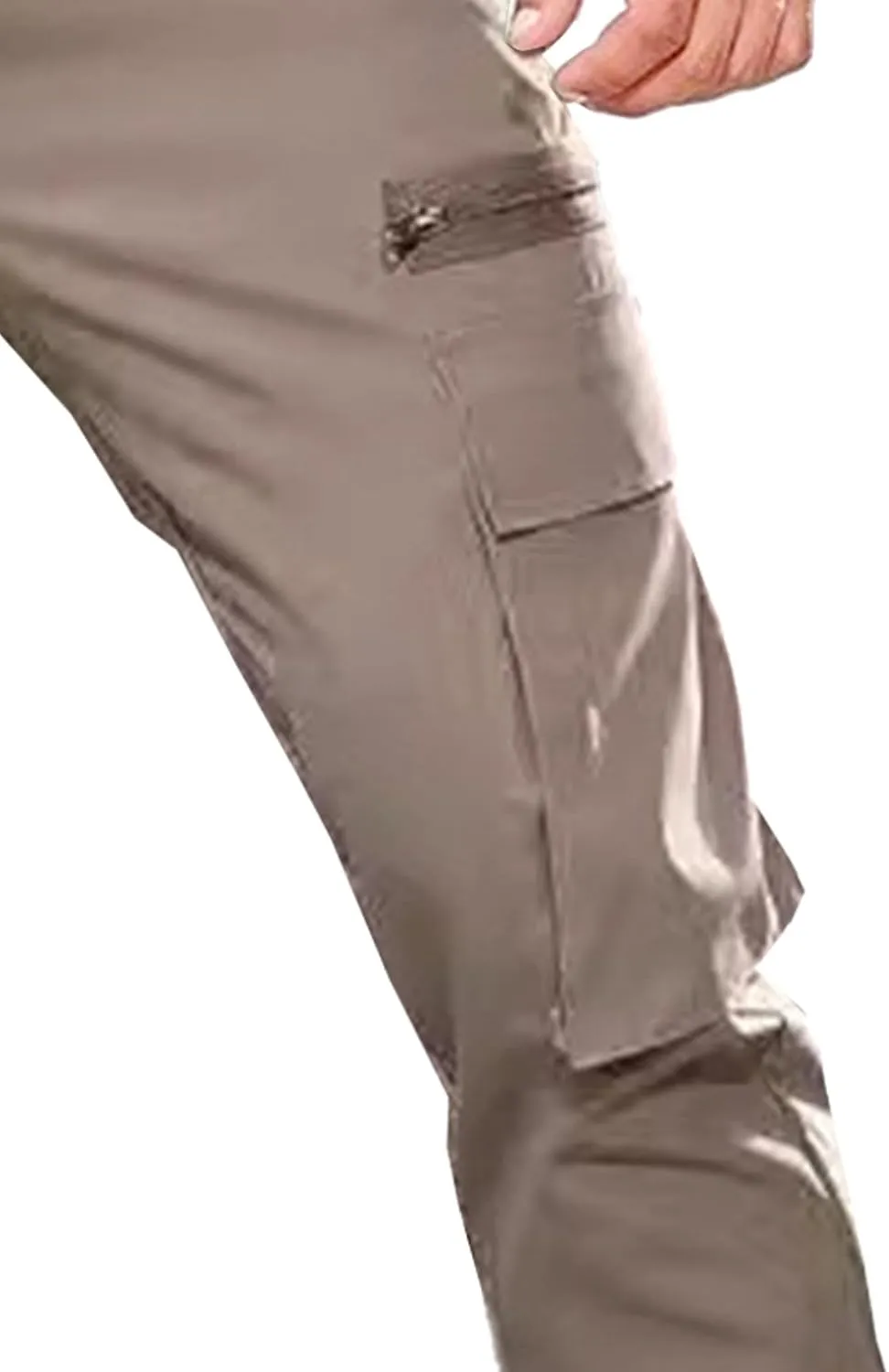 Men's Drawstring Straight Leg Cargo Pants Elastic Waist Athletic Work Trousers Stylish Casual Solid Outdoor Pants