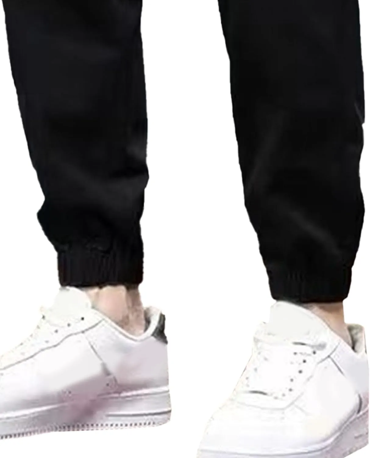 Men's Elastic Waist Solid Joggers Pants Lightweight Stylish Summer Trousers Regular Fit Outdoor Hiking Pants