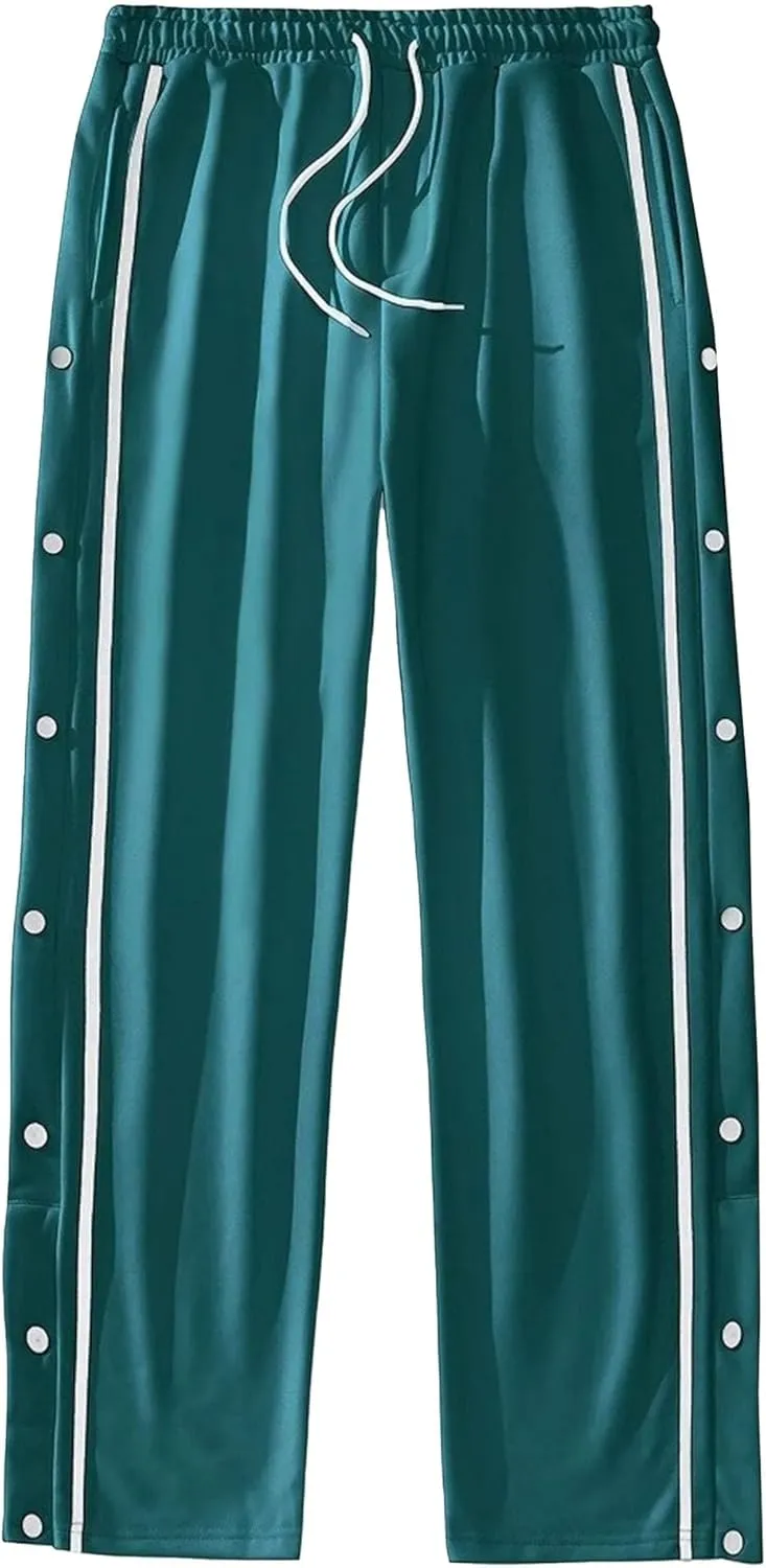 Men's Elastic Waist Stylish Workout Pants Comfort Solid Hiking Joggers Pants Cotton Track Outdoor Trousers