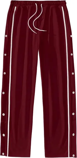 Men's Elastic Waist Stylish Workout Pants Comfort Solid Hiking Joggers Pants Cotton Track Outdoor Trousers
