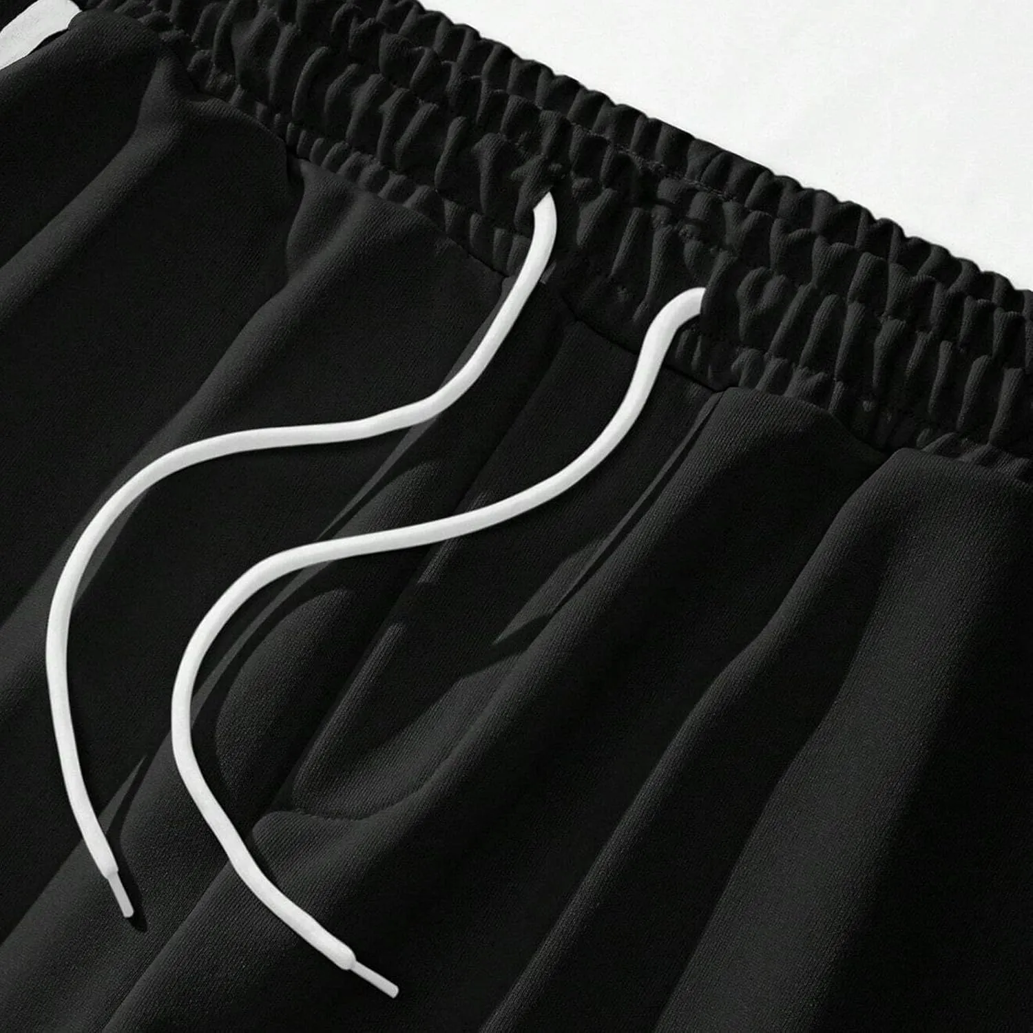 Men's Elastic Waist Stylish Workout Pants Comfort Solid Hiking Joggers Pants Cotton Track Outdoor Trousers