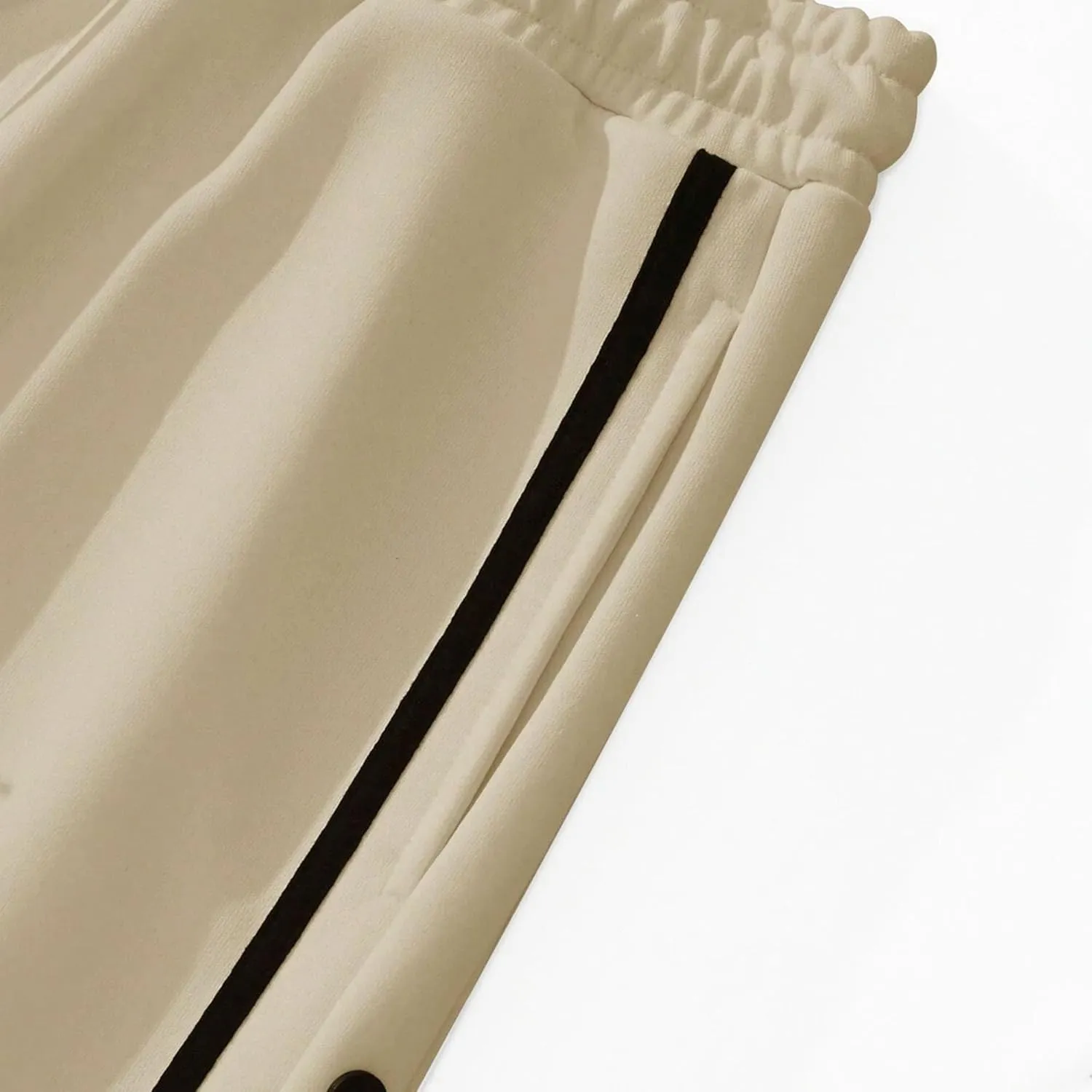 Men's Elastic Waist Stylish Workout Pants Comfort Solid Hiking Joggers Pants Cotton Track Outdoor Trousers