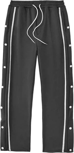 Men's Elastic Waist Stylish Workout Pants Comfort Solid Hiking Joggers Pants Cotton Track Outdoor Trousers