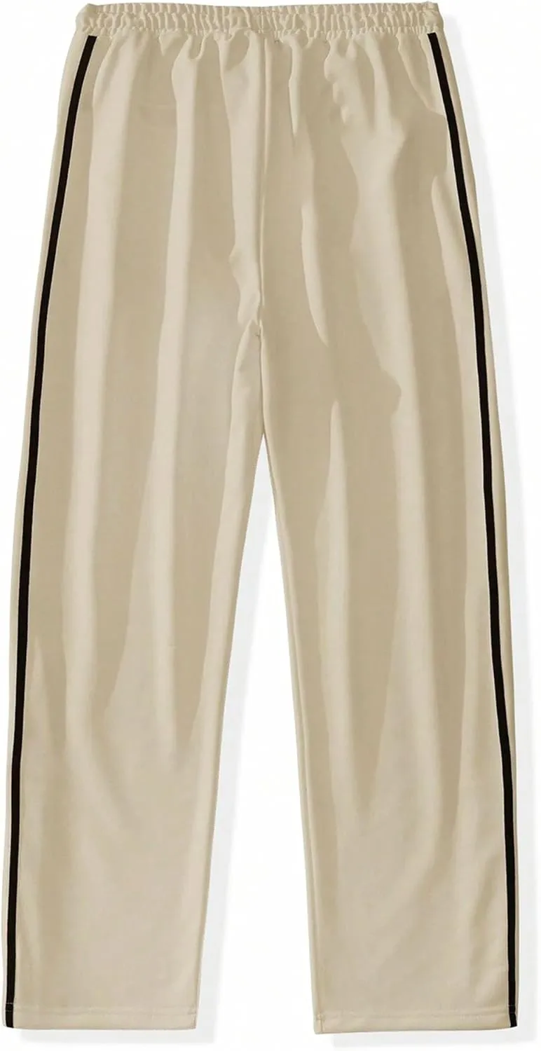 Men's Elastic Waist Stylish Workout Pants Comfort Solid Hiking Joggers Pants Cotton Track Outdoor Trousers