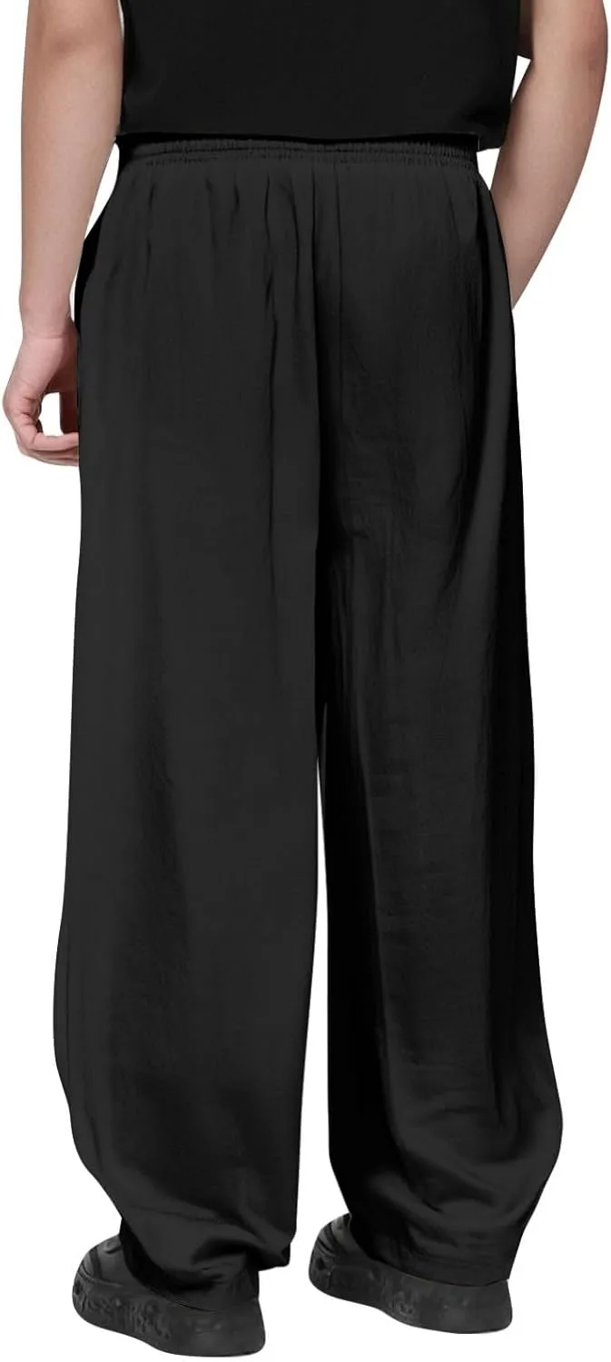 Men's Hip-hop Pants Breathable Linen Loose Casual Daily Sports Home Pants 2025