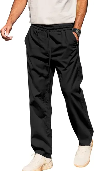 Men's Hip-hop Pants Breathable Linen Loose Casual Daily Sports Home Pants 2025