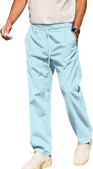 Men's Hip-hop Pants Breathable Linen Loose Casual Daily Sports Home Pants 2025