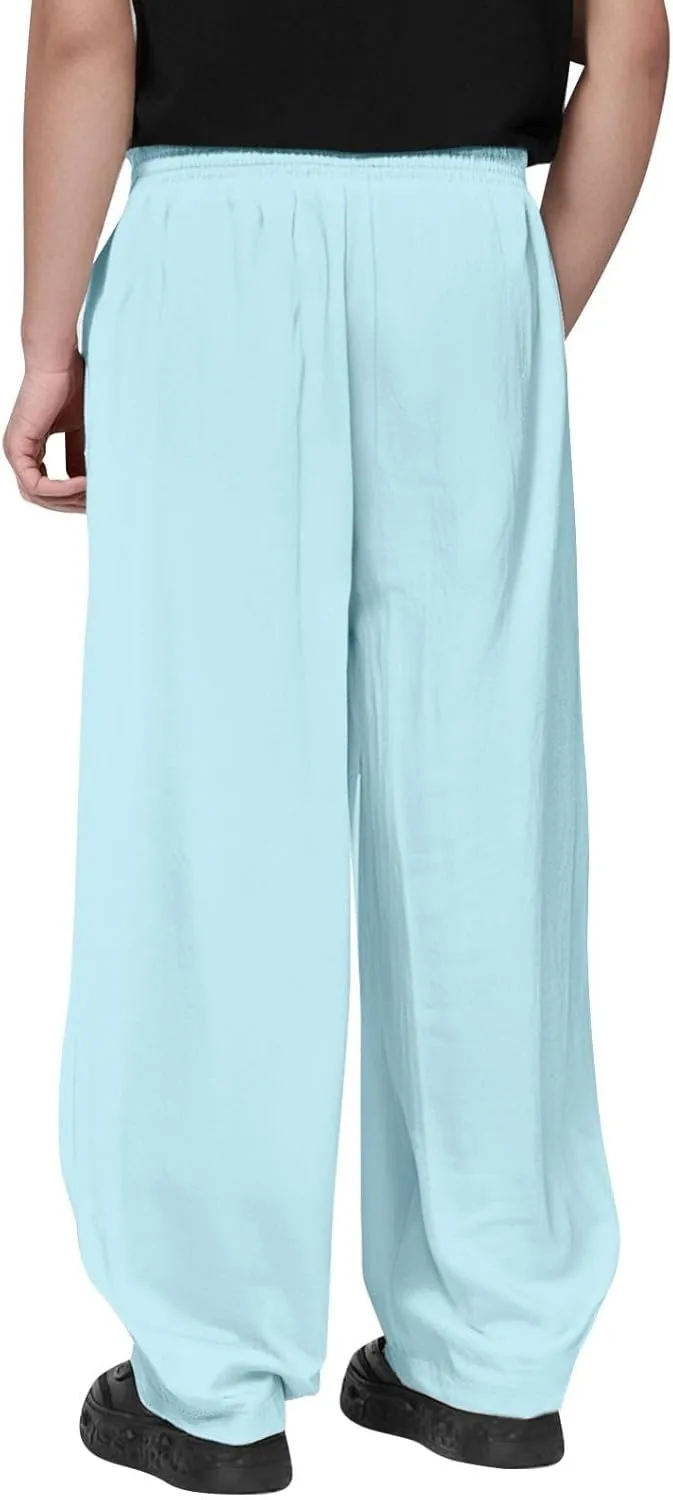 Men's Hip-hop Pants Breathable Linen Loose Casual Daily Sports Home Pants 2025