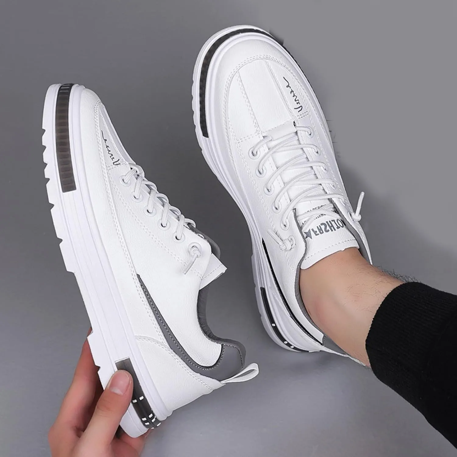 Men's Lightweight Cushion Sneakers Breathable Mesh Comfortable Tennis Shoe Memory Foam Versatile Shoes for Men