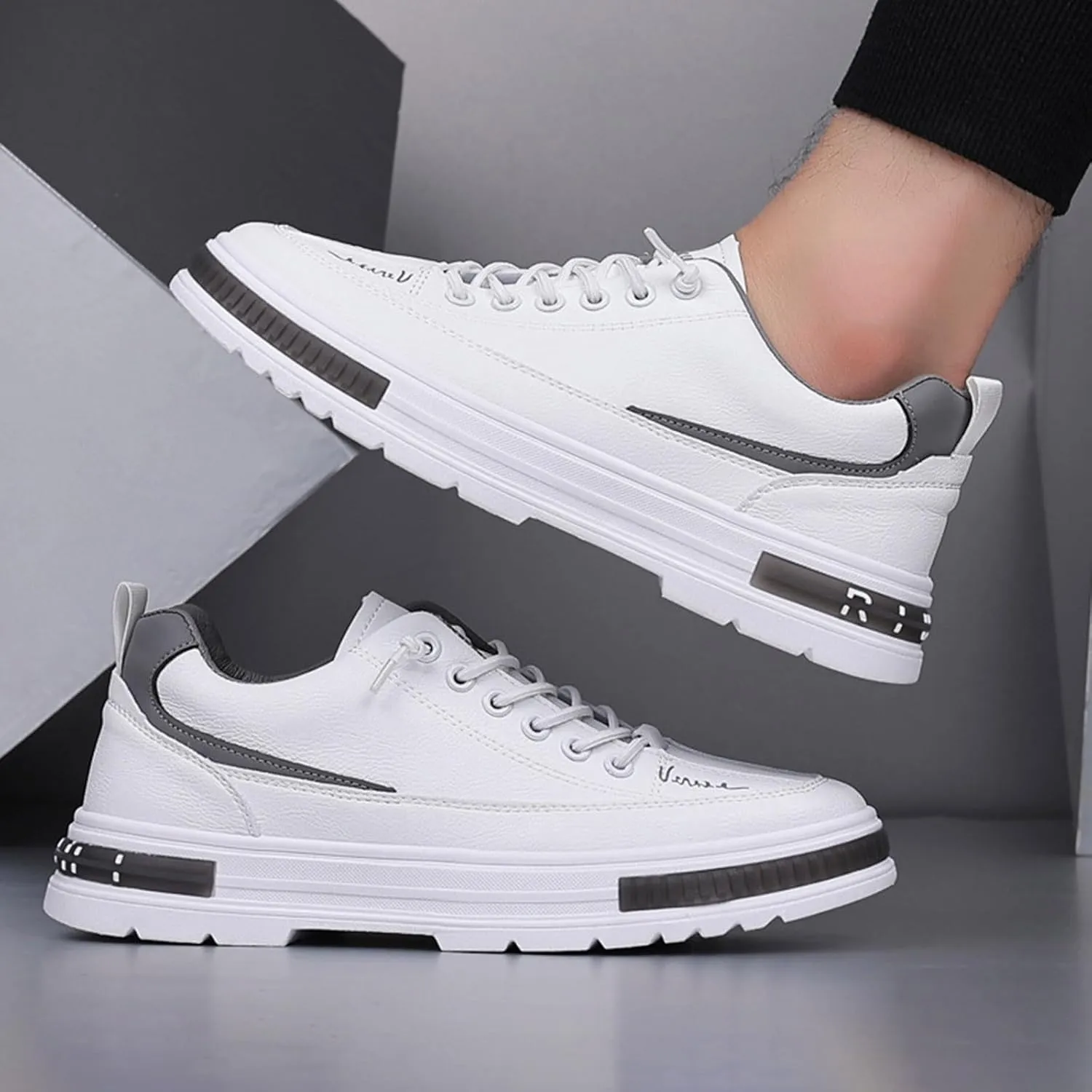 Men's Lightweight Cushion Sneakers Breathable Mesh Comfortable Tennis Shoe Memory Foam Versatile Shoes for Men