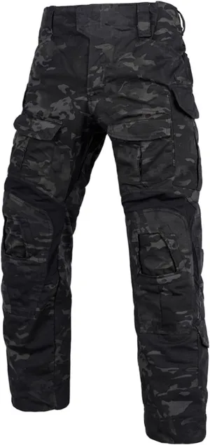 Men's Outdoor Tactical Drawstring Pants 2025 Multi-Pocket Breathable Camouflage Training Work Pants