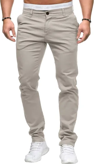 Men's Skinny Business Hiking Pants Slim Fit Outdoor Casual Trousers Comfort Lightweight Joggers Stylish Pants