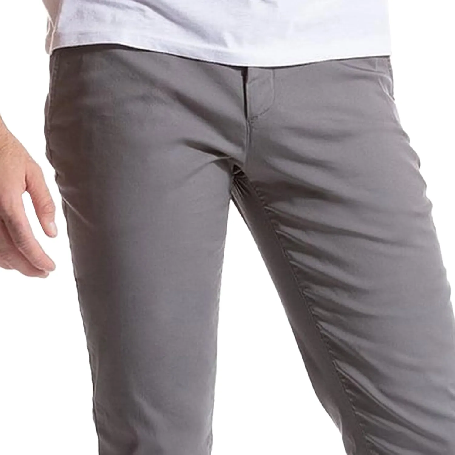 Men's Slim Fit Casual Straight Leg Pants Solid Business Quick Dry Trousers Stylish Classic Outdoor Pants