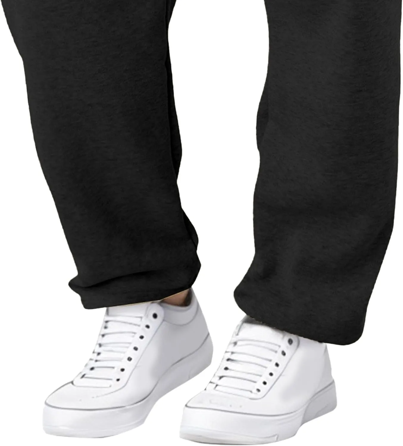 Men's Solid Casual Baggy Stylish Pants Comfort Elastic Waist Workout Trousers Drawstring Straight Leg Outdoor Pants