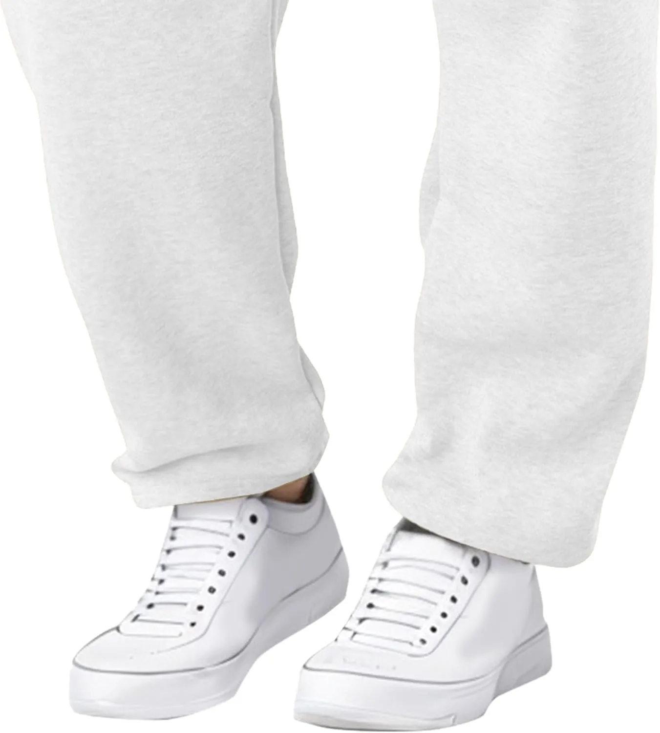 Men's Solid Casual Baggy Stylish Pants Comfort Elastic Waist Workout Trousers Drawstring Straight Leg Outdoor Pants